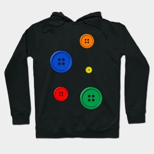 scattered buttons Hoodie